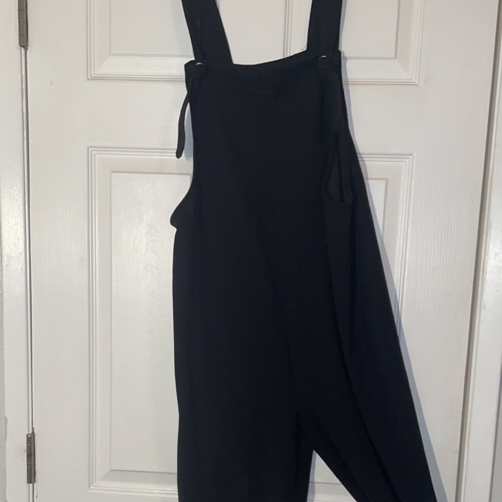 Fabric overalls black